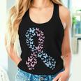 Butterfly Ribbon Pregnancy And Infant Loss Awareness Month Women Tank Top Gifts for Her