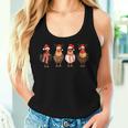 Chicken Christmas Chickens Santa Claus Xmas Women Tank Top Frauen Geschenke für Sie