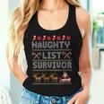 Christmas Naughty List Ugly Christmas Sweater Women Tank Top Gifts for Her
