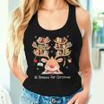 Christmas Reindeer Books All Booked For Christmas Teacher Women Tank Top Gifts for Her