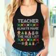 Christmas Teacher Nice List Ugly Christmas Sweater Women Tank Top Gifts for Her