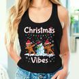 Christmas Vibes Boy Girl Christmas Dabbing Snowman Women Tank Top Gifts for Her