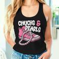 Chucks And Pearls 2024 Cool Women Women Tank Top Gifts for Her