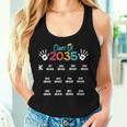 Class Of 2035 Grow With Me Handprint Kindergarten 12Th Grade Women Tank Top Gifts for Her