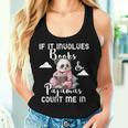 Coinvolge Books Pigiama Count Me In Panda Reading Bookworm Canotta da donna Regalos para ella