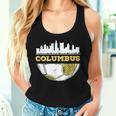 Columbus Skyline Columbus Soccer Lover Mom Dad Futbol Women Tank Top Gifts for Her