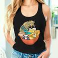 Cute Kawaii Cat Ramen Bowl Japanese Anime Panda Dog Noodle Women Tank Top Gifts for Her
