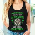 Dart Player Dartboard Retro Women's Dartboard Tank Top Frauen Geschenke für Sie