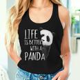 Das Leben Ist Besser Mit Eine Panda Bear Tank Top Frauen Geschenke für Sie