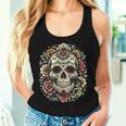 De Los Muertos Day Of The Dead Sugar Skull Halloween Women Women Tank Top Gifts for Her