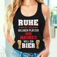 'Der Maurer Will Ein Beer' Tank Top Frauen Geschenke für Sie