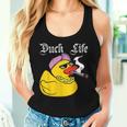 Duck Life Gangster Quietscheente Lustiges Ente Tank Top Frauen Geschenke für Sie