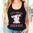 Echte Mädchen Lieben Kühe Cow Tank Top Frauen Geschenke für Sie