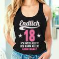 Endlich 18 Ich Weiß Alles Kann Alles Ahm Mama Tank Top Frauen Geschenke für Sie