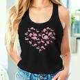 FenicotteroDonna Ragazze Bambini Cuore Poses Carino Fenicottero Canotta da donna Regalos para ella
