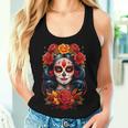 Fleur Dia De Los Muertos La Catrina Jour Des Morts Débardeur pour femme Cadeaux pour elle