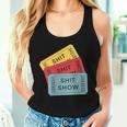 Sarcastic Retro Tickets To The Shit Show Women Tank Top Gifts for Her