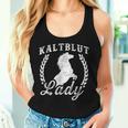 Slogan Liebe Kaltblut Lady Riding Horse Tank Top Frauen Geschenke für Sie