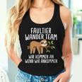 Sloth Hiking Team Hiking Outdoor Idea Tank Top Frauen Geschenke für Sie