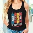 Gen X We Don't Care American Sarcastico Canotta da donna Regalos para ella