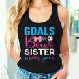 Goals Or Bows Sister Loves You Baby Gender Reveal Pregnancy Women Tank Top Gifts for Her