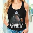 Gönndalf The Blue Beer Drinker Saufen Beer Tank Top Frauen Geschenke für Sie