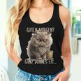 Guten Morgen Ganz Dünnes Ice Evil Cat & Coffee Tank Top Frauen Geschenke für Sie