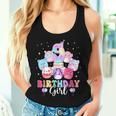 Happy Birthday Girl Squish Squad Mallow Girls 9Th Birthday Women Tank Top Gifts for Her