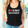 I Heart Emo Es Quote Red Heart Emo Girl Style Tank Top Frauen Geschenke für Sie