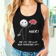 Hier Dir Ist Da Was Runtergefallen Stickman Tank Top Frauen Geschenke für Sie