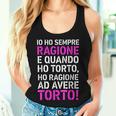 Ho Sempre Ragione Frasi Sarcastiche Divertenti Canotta da donna Regalos para ella