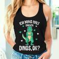 Ich Mag Halt Dinos Dinosaur T-Rex Girls' Children's Dinosaur Tank Top Frauen Geschenke für Sie