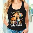 Ich Werde Große Schwester 2025 Giraffe Balloons Girls' Tank Top Frauen Geschenke für Sie