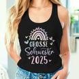 Ich Werde Große Schwester 2025 Rainbow Unicorn Girls' Tank Top Frauen Geschenke für Sie