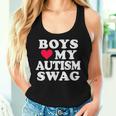 Jungen Lieben Meinen Autismus Swag Lustige Autistische Mädchen Bewusstseins-Idee Tank Top Frauen Geschenke für Sie