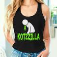 Kotzzilla Brechen Kotzen Beer Alcohol Pass Drunken Tank Top Frauen Geschenke für Sie