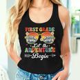 Let The 1St Grade Adventure Begin First Grade Teacher Women Tank Top Gifts for Her