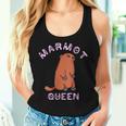 Marmot Queen Marmotta Con Maiale A Terra Con Collo A Canotta da donna Regalos para ella