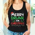 Merry Drunk I'm Christmas Santa Joke Xmas Drinking Women Tank Top Gifts for Her
