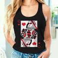 Modern Cool Queen Of Hearts Valentines Day Cool V-Day Women Tank Top Gifts for Her