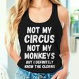 Nicht Mein Zirkus Nicht Meine Monkeys Aber Ich Kenne Die Clowns Auf Jeden Fall Tank Top Frauen Geschenke für Sie