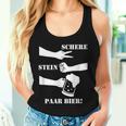 Pair Of Scissors Stone Beer Malle Jga Saufsprechen Tank Top Frauen Geschenke für Sie