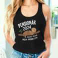 Pensionär 2024 Nicht Mehr Problem Sloth S Tank Top Frauen Geschenke für Sie