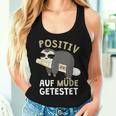 Positiv Auf Müde Testet Sloth Sleep Tank Top Frauen Geschenke für Sie