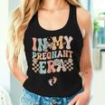 In My Pregnant Era Groovy Pregnancy Reveal Women Tank Top Gifts for Her
