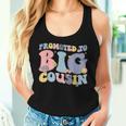 Promoted To Big Cousin Baby Shower Pregnancy Reveal Girls Women Tank Top Gifts for Her