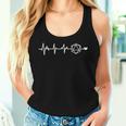 Rpg Gamer Minimalist D20 Dice Heartbeat Nerdy Women Women Tank Top Gifts for Her