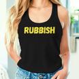 Rubbish Vintage Girl That Says Cool Rubbish Junk Retro Women Tank Top Gifts for Her