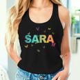 Sara Bellissimo Nome Con Farfallas Canotta da donna Regalos para ella
