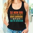 Sarcastico Divertente Scritte Lavorare Di Più Su Te Stesso Canotta da donna Regalos para ella